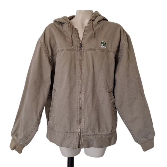Agrigold Hooded Duck Jacket Work Farm Barn Construction Outdoors Activewear - Picture 1 of 9